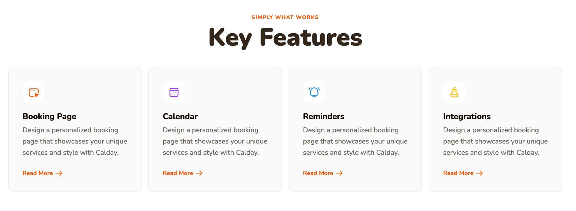 Calday Features