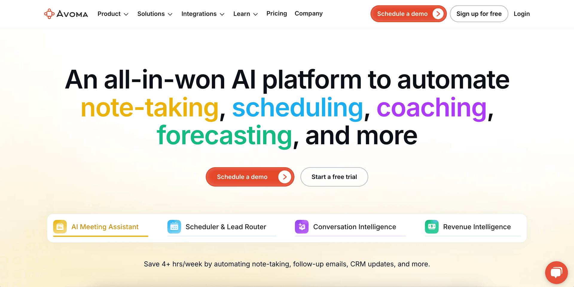 Avoma Website