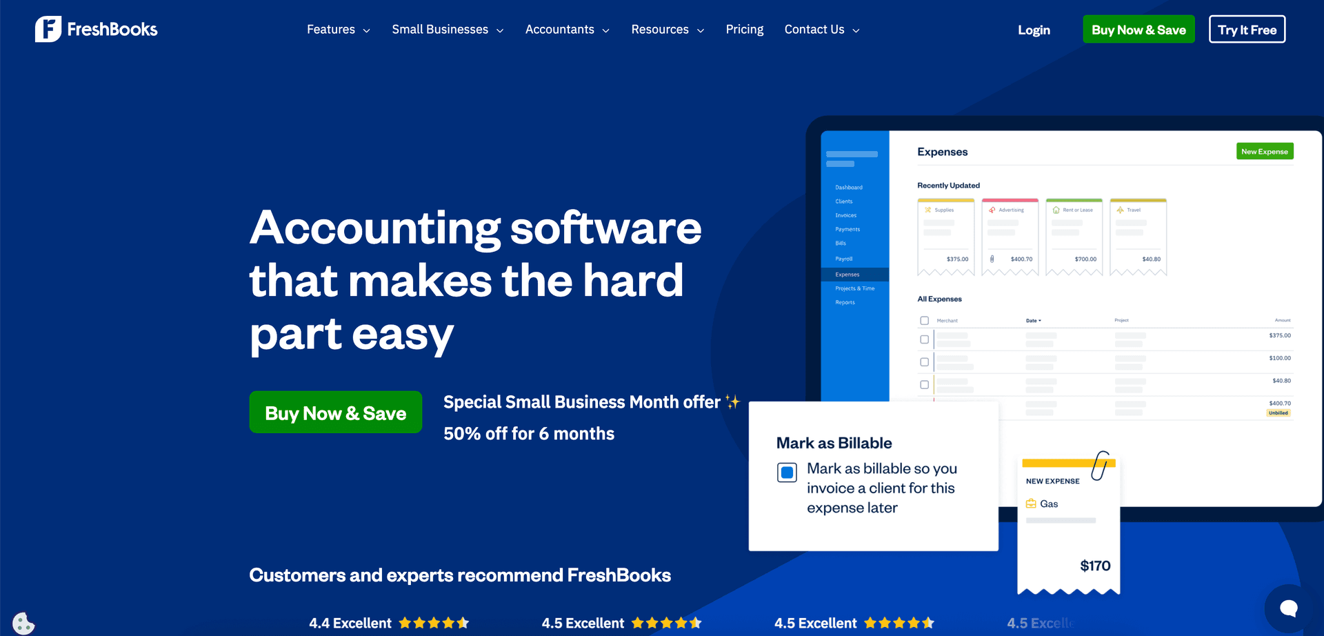 FreshBooks Website