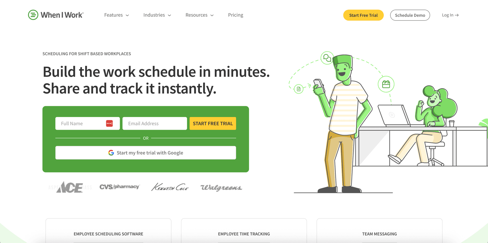 When I Work Website